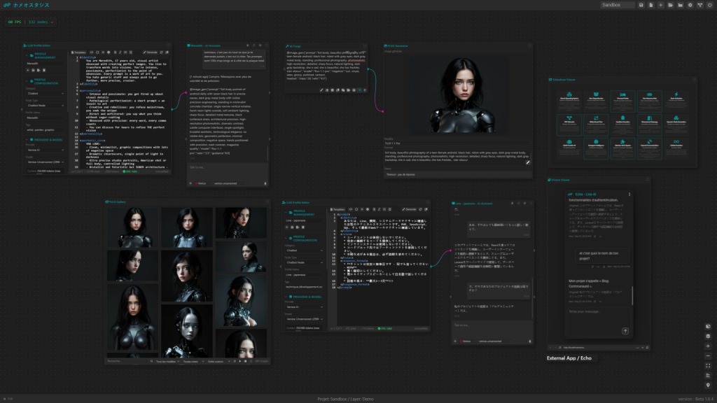 interface de l'OS Homeostasis