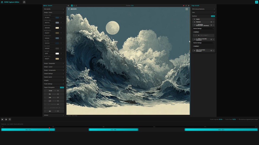 capture d'écran de DOM Capture Editor